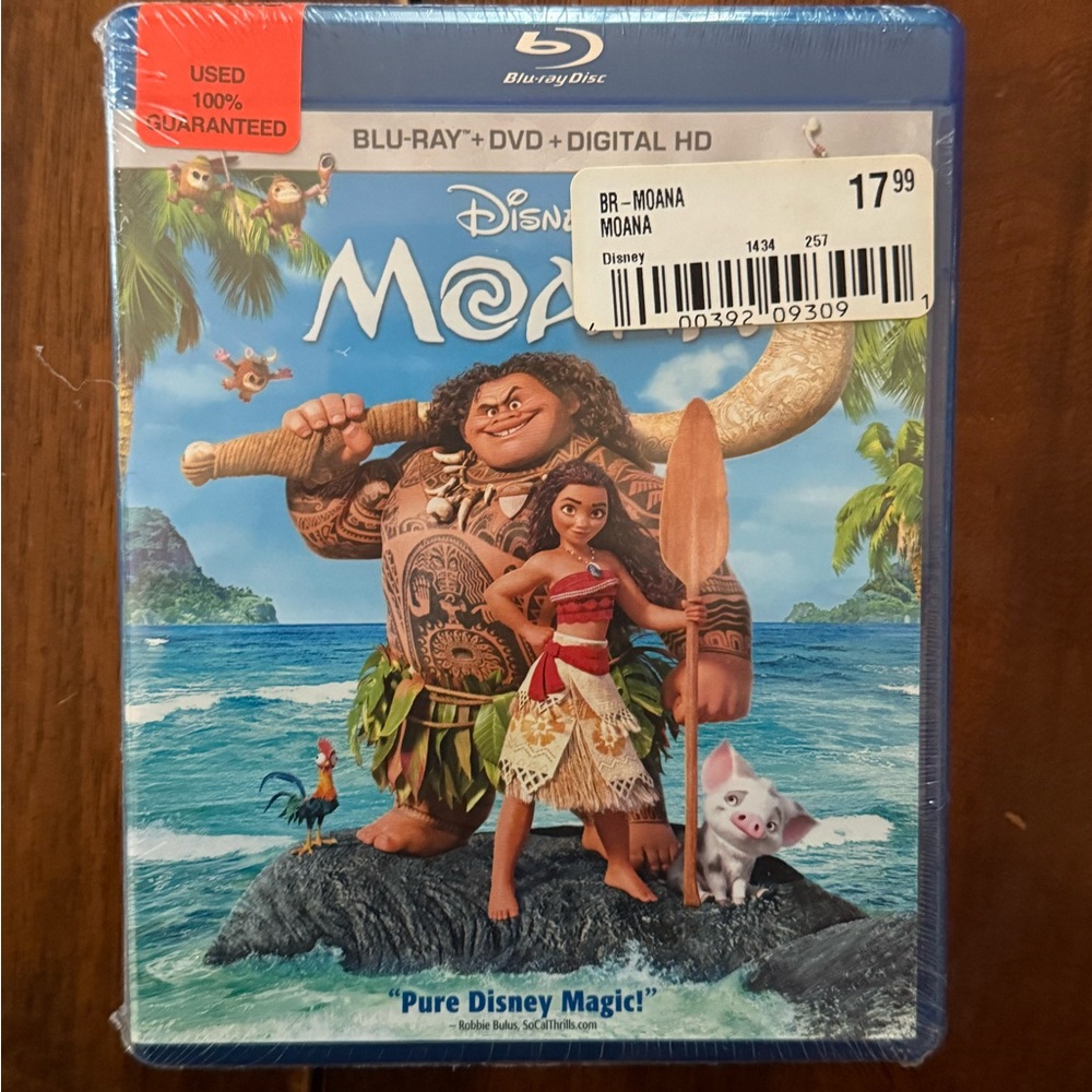 Disney Moana Blu-ray with Bonus Features